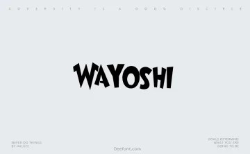 Wayoshi Font