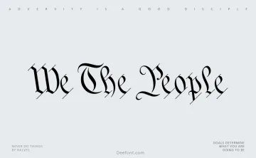 We The People Font