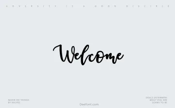 Welcome Font