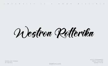 Westron Rotterika Font-