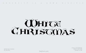 White Christmas Font
