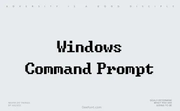 Windows Command Prompt Font