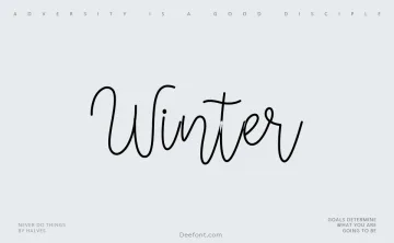 Winter Font