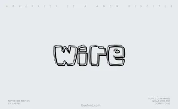 Wire Font