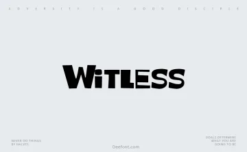 Witless Font