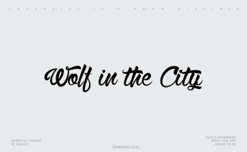 Wolf in the City Font