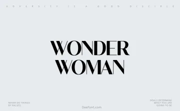 Wonder Woman Font