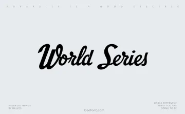 World Series Font