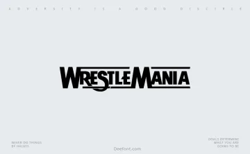 Wrestlemania Font