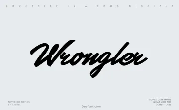 Wrongler Font