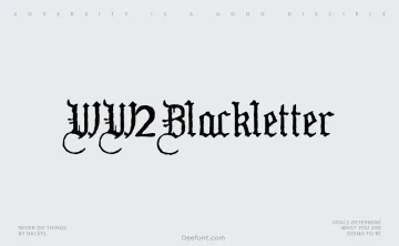 WW2Blackletter Font