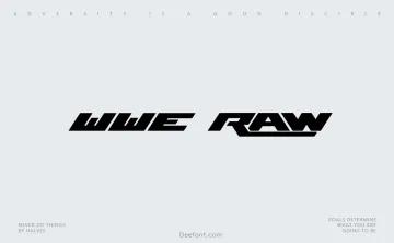 WWE Raw Font