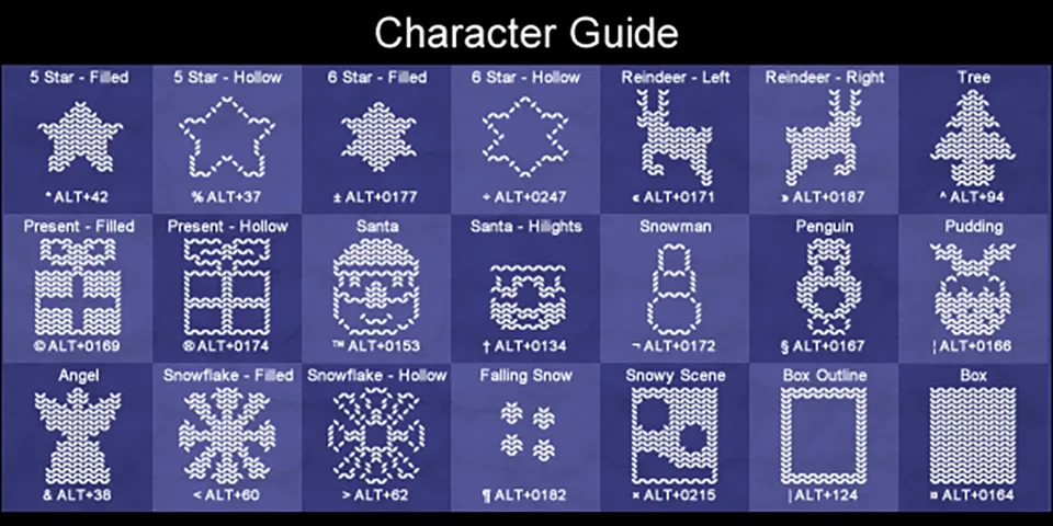 Xmas Sweater Stitch Font