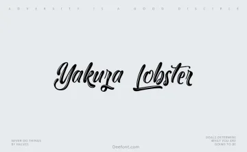 Yakuza Lobster Font