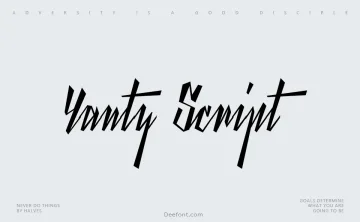 Yanty Script Font