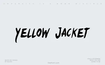 Yellow Jacket Font