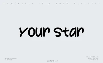 Your Star Font