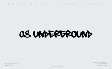 08 Underground Font