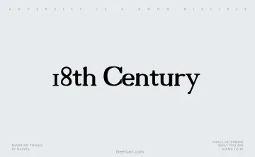 18th Century Font