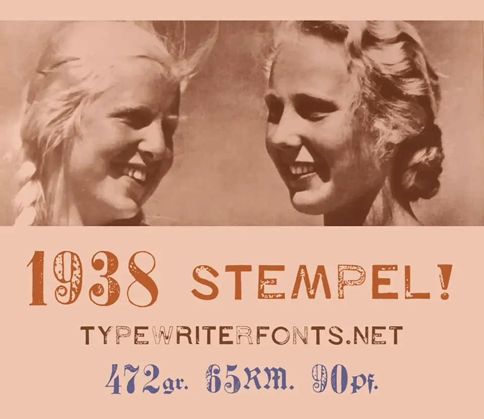 1938 Stempel Font