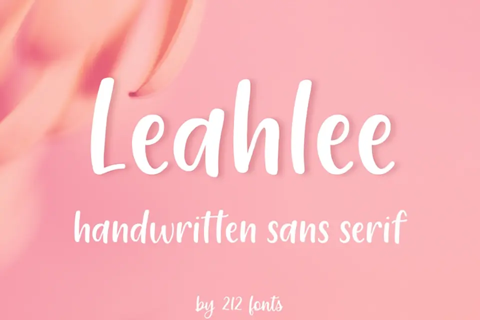 212 Leahlee Sans Font