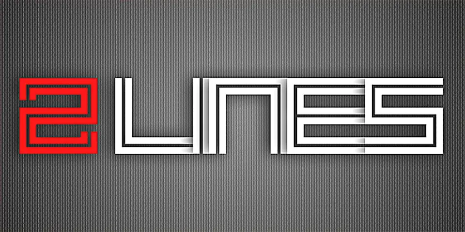 2 Lines Font