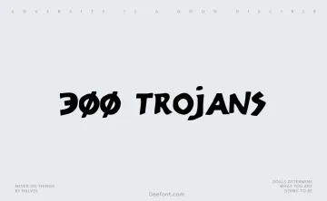 300 Trojans Font