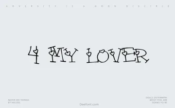 4 My Lover Font