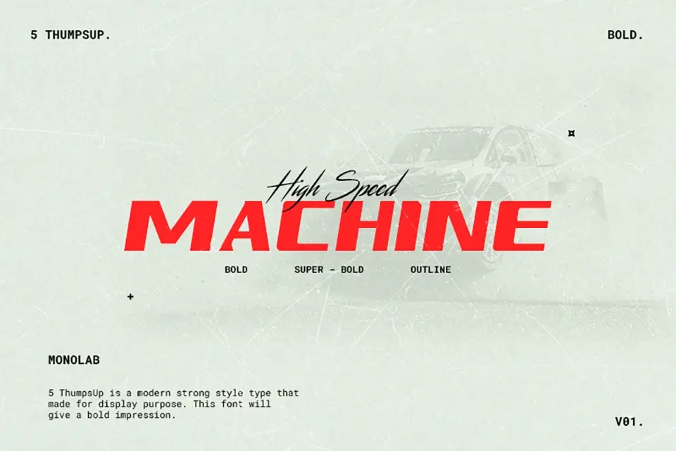 5 Thumbs Up Font