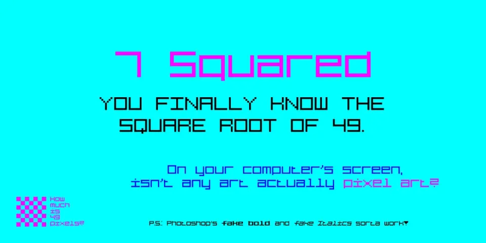 7 Squared Font