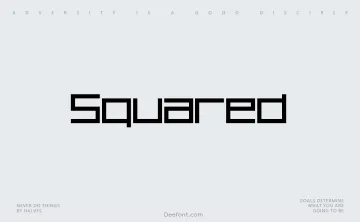 7 Squared Font
