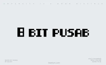 8-bit pusab Font