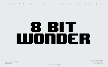 8 Bit Wonder Font