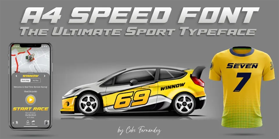 A4 Speed Font