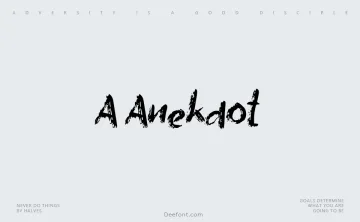 A Anekdot Font