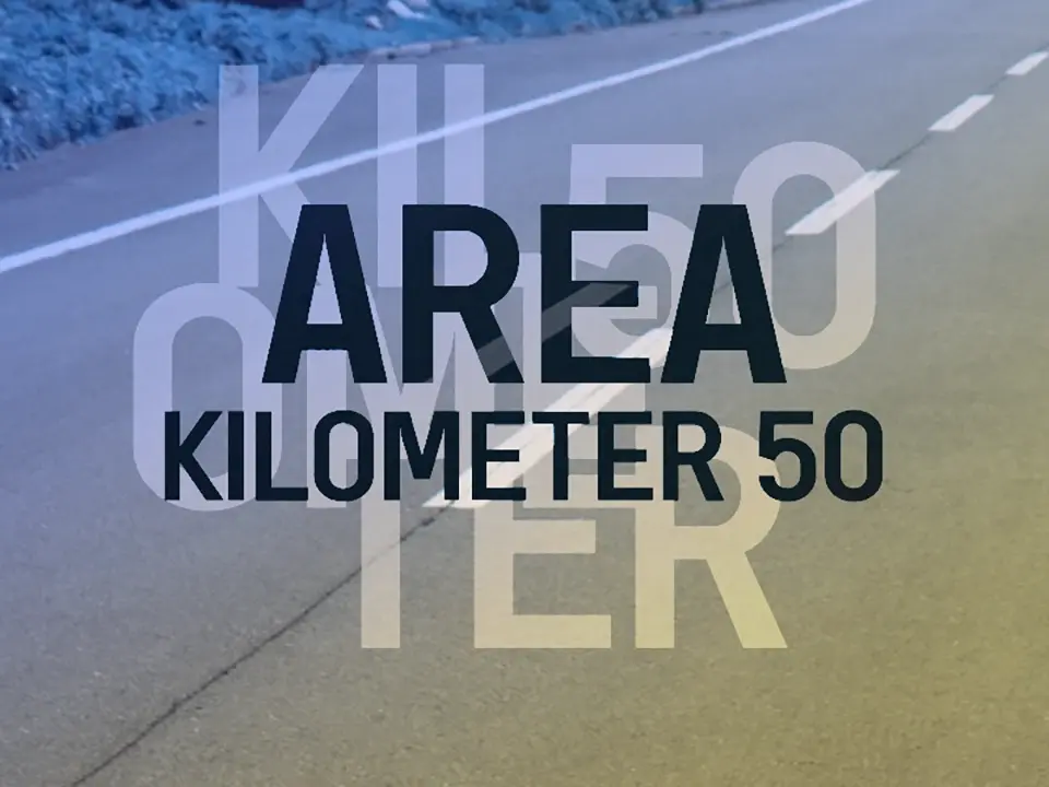 a Area Kilometer 50 Font