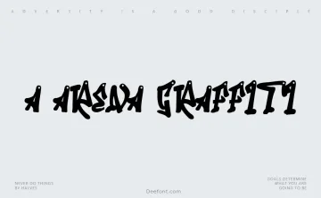 A Arena Graffiti Font