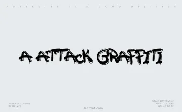 a Attack Graffiti Font
