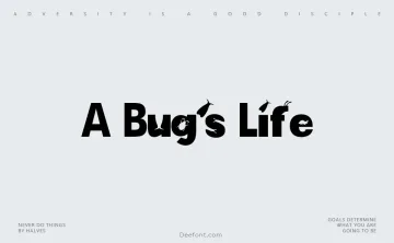 A Bug’s Life Font