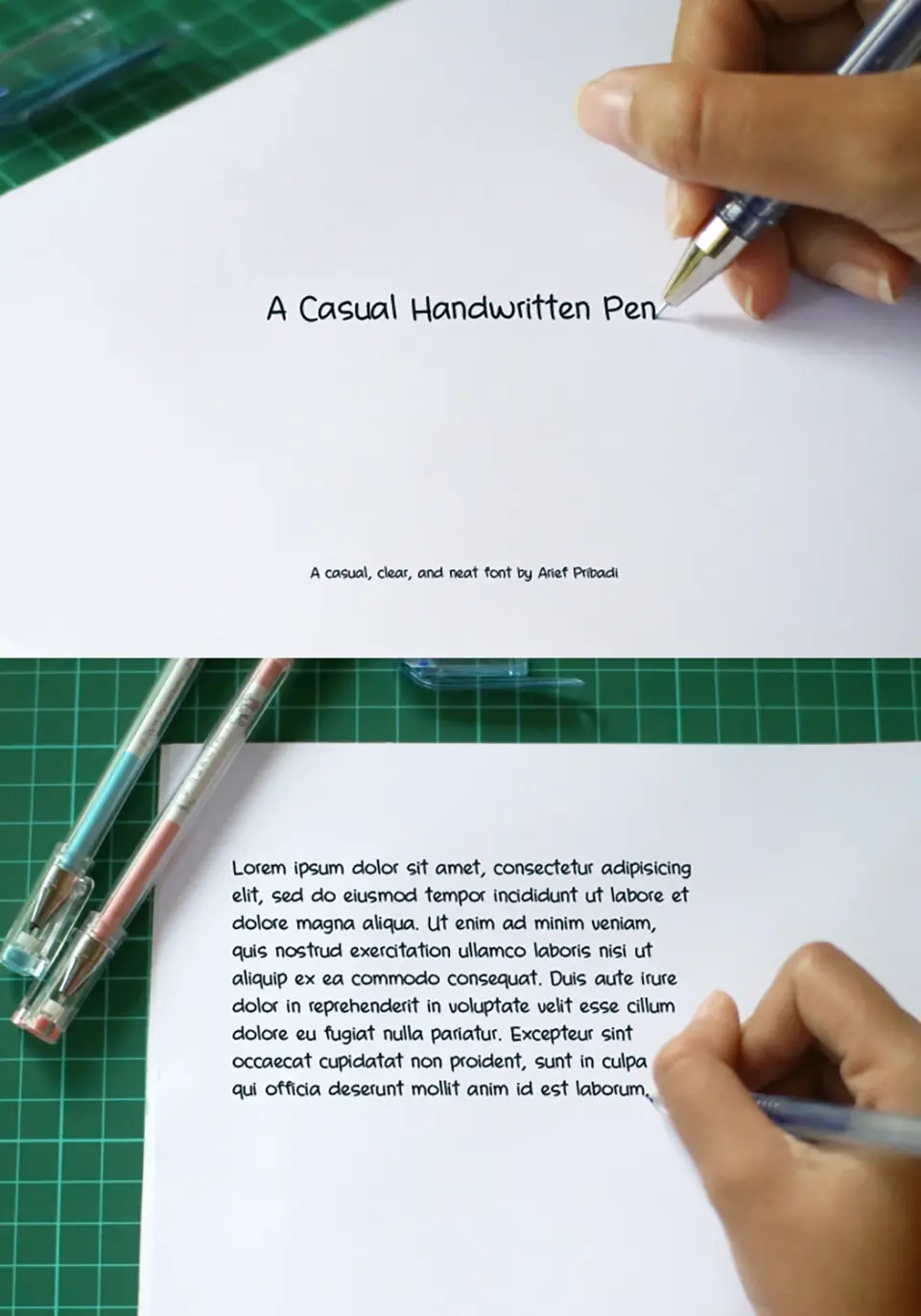 A Casual Handwritten Pen Font