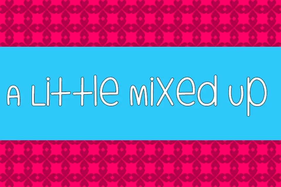 A Little Mixed Up Font