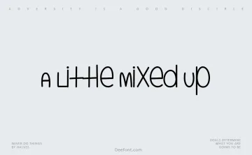A Little Mixed Up Font