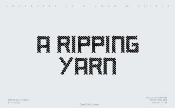 A Ripping Yarn Font