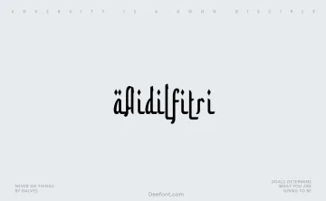 aAidilfitri Font