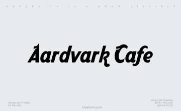 Aardvark Cafe Font