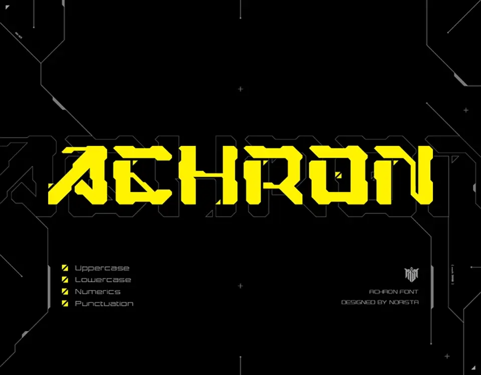 Achron Font