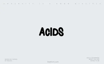 Acids Font