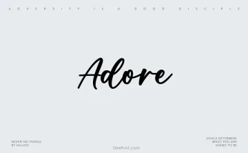 Adore Font