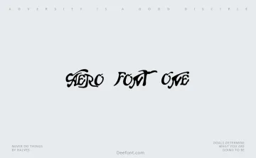 Aero Font One Font