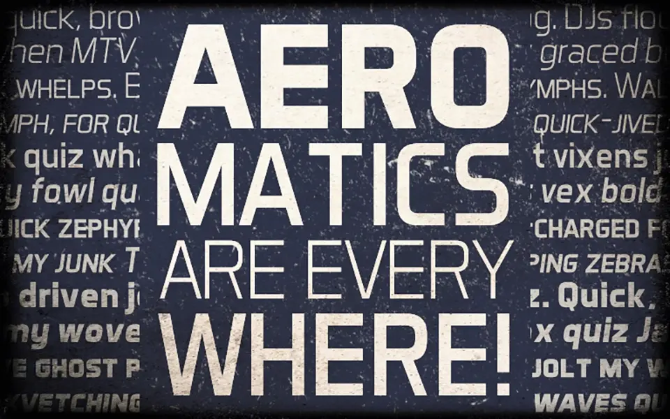Aero Matics Font Family
